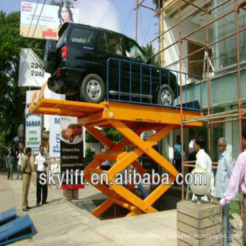 Air cylinder car lift table